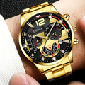 FULAIDA / GENEVA Men's Analog Metal Bracelet Watch