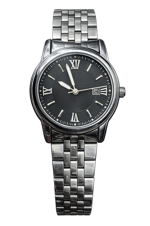 Lodge Women’s Classic Silver Stainless Steel Watch – Vintage Style
