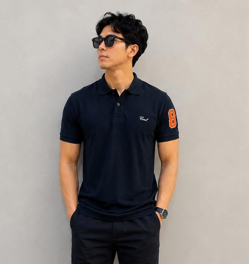 Men’s Classic White Short Sleeve Polo Shirt