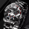 FULAIDA / GENEVA Men's Analog Metal Bracelet Watch
