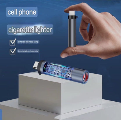 type-c lighter mobile supported USB type c lighter no battery just blow and use