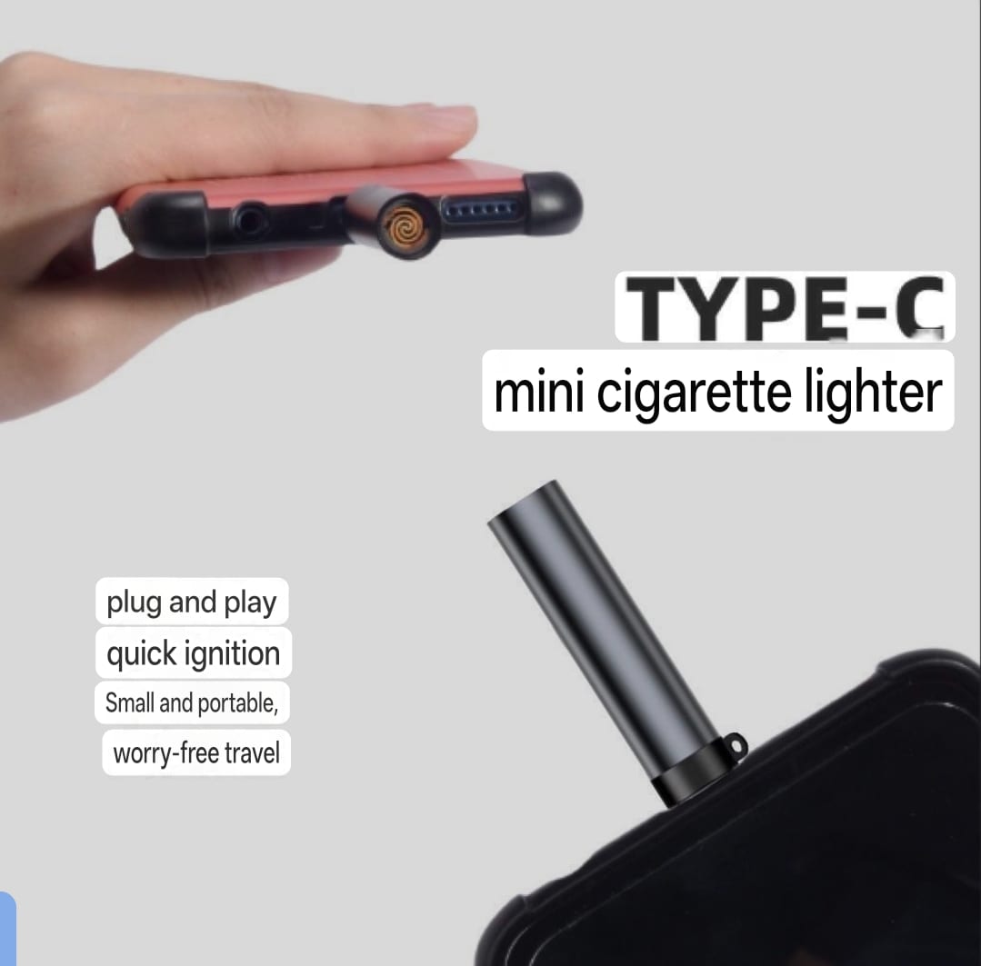 type-c lighter mobile supported USB type c lighter no battery just blow and use