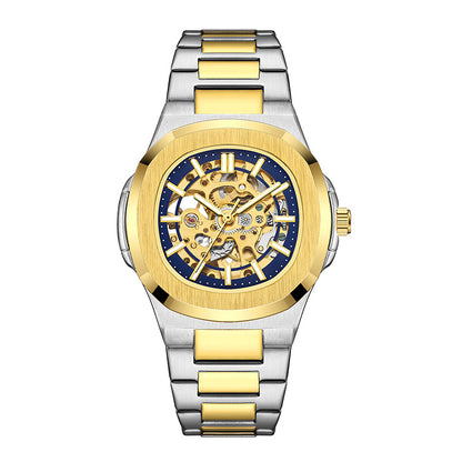 Men's Automatic Skeleton Watch – Luminous Waterproof Mechanical Wristwatch