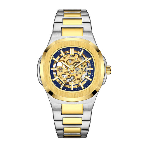 Men's Automatic Skeleton Watch – Luminous Waterproof Mechanical Wristwatch