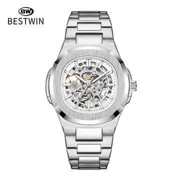 Men's Automatic Skeleton Watch – Luminous Waterproof Mechanical Wristwatch