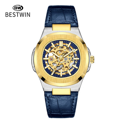 Men's Automatic Skeleton Watch – Luminous Waterproof Mechanical Wristwatch