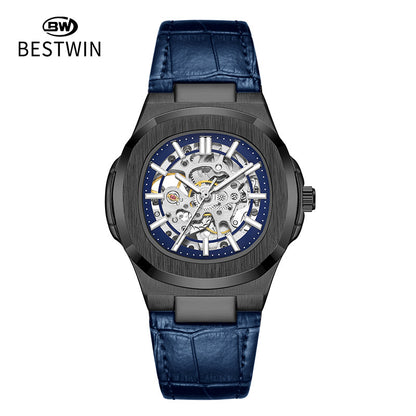 Men's Automatic Skeleton Watch – Luminous Waterproof Mechanical Wristwatch