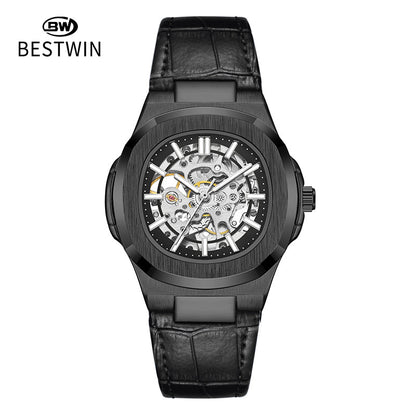 Men's Automatic Skeleton Watch – Luminous Waterproof Mechanical Wristwatch