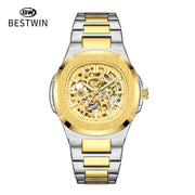Men's Automatic Skeleton Watch – Luminous Waterproof Mechanical Wristwatch