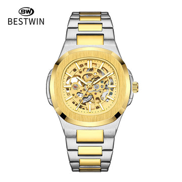 Men's Automatic Skeleton Watch – Luminous Waterproof Mechanical Wristwatch