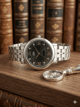 Lodge Women’s Classic Silver Stainless Steel Watch – Vintage Style